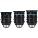 SIRUI Jupiter set obiettivi Macro (24mm - 35mm - 50mm T2) Full-frame Cine Canon EF-Mount