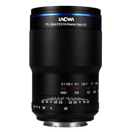 Obiettivo Laowa Venus FFII 58mm F2.8 CA-Dreamer Macro 2X per mirrorless Canon RF