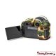 easyCover custodia protettiva in silicone per Canon EOS R7 - Camouflage Mimetico