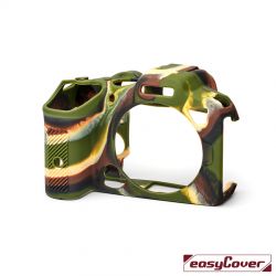 easyCover custodia protettiva in silicone per Canon EOS R7 - Camouflage Mimetico