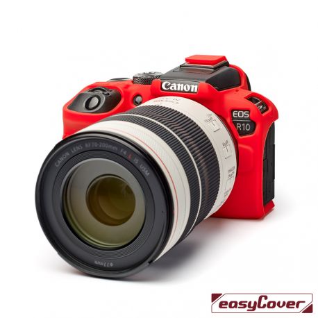 easyCover custodia protettiva in silicone per Canon EOS R10 - Rosso