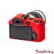 easyCover custodia protettiva in silicone per Canon EOS R10 - Rosso
