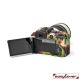 easyCover custodia protettiva in silicone per Canon EOS R10 - Camouflage