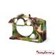 easyCover custodia protettiva in silicone per Canon EOS R10 - Camouflage