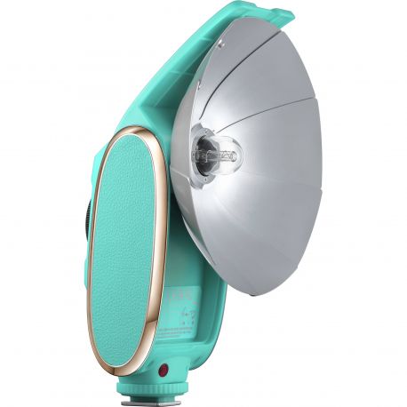 Godox Lux Senior Retro Flash universale verde chiaro per Fujifilm, Canon, Nikon, Olympus, Sony