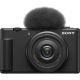 Fotocamera Sony Vlog camera ZV-1F Nero [MENU ENG]