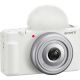 Fotocamera Sony Vlog camera ZV-1F Bianco [MENU ENG]