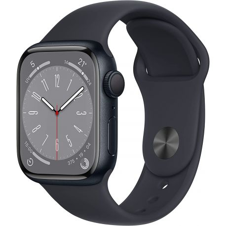 Smartwatch Apple Watch Serie 8 GPS 41mm cassa alluminio color mezzanotte con Cinturino Sport