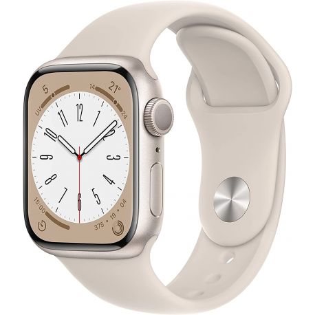 Smartwatch Apple Watch Serie 8 GPS 41mm cassa alluminio galassia con Cinturino Sport