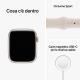Smartwatch Apple Watch Serie 8 GPS 45mm cassa alluminio galassia con Cinturino Sport