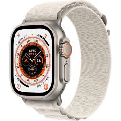 Smartwatch Apple Watch Ultra GPS + Cellular 49mm cassa titanio Alpine Loop - Taglia M - Galassia