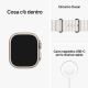 Smartwatch Apple Watch Ultra GPS + Cellular 49mm cassa titanio Cinturino Ocean - Bianco