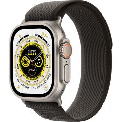 Smartwatch Apple Watch Ultra GPS + Cellular 49mm cassa titanio cinturino Trail Loop nero/grigio - Taglia M/L