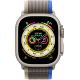 Smartwatch Apple Watch Ultra GPS + Cellular 49mm cassa titanio cinturino Trail Loop blue/grigio - Taglia S/M