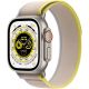 Smartwatch Apple Watch Ultra GPS + Cellular 49mm cassa titanio cinturino Trail Loop giallo/beige - Taglia S/M