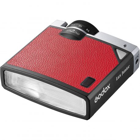 Godox Lux Junior Retro Flash Rosso universale per Fujifilm, Canon, Nikon, Olympus, Sony