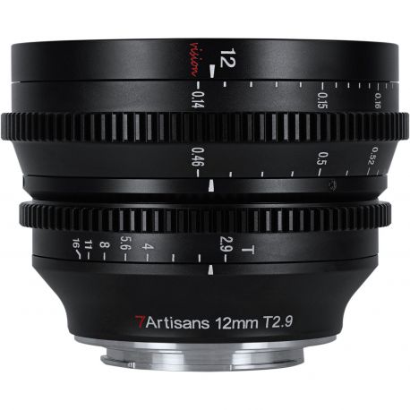 Obiettivo 7Artisans 12mm T2.9 APSC VISION CINE per mirrorless Canon RF