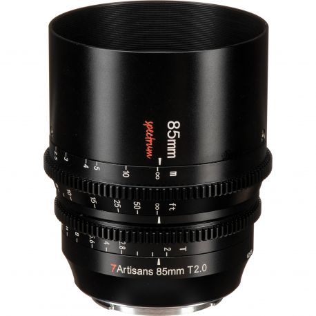 Obiettivo 7Artisans 85mm T2.0 SPECTRUM CINE per mirrorless Sony E