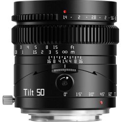 Obiettivo TTArtisan 50mm f/1.4 Tilt per mirrorless Canon RF