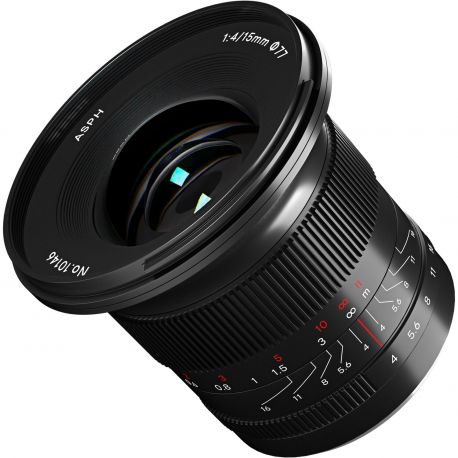 Obiettivo 7Artisans 15mm F4 Full Frame per mirrorless Canon RF