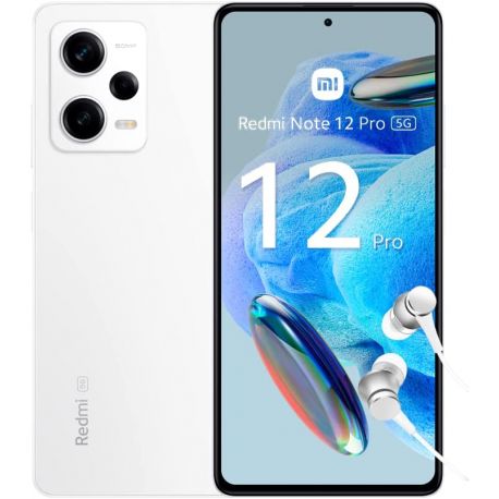 Smartphone Xiaomi Redmi Note 12 Pro 5G Dual Sim 6GB RAM 128GB Bianco