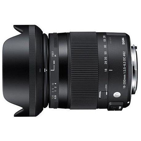 Obiettivo Sigma 18-200mm F3.5-6.3 DC Macro OS HSM Contemporary per Canon