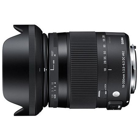 Obiettivo Sigma 18-200mm F3.5-6.3 DC Macro OS HSM Contemporary per Nikon