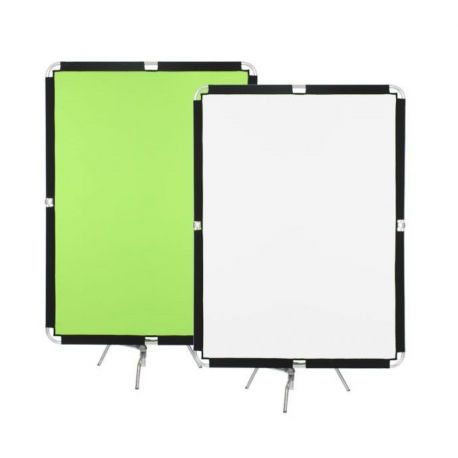 Sunbounce BOUNCE-WALL Pannello Riflettente A4 Zebra Oro/Argento - Retro Bianco Per Flash Removibile