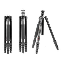 Triopo KIT Treppiedi MT-3232 + Testa NB-3S + Tracolla AC-86-1 Tripod Treppiede Cavalletto lega di magnesio alluminio 4 sezioni