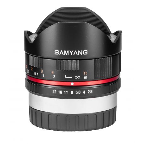 Obiettivo Samyang 8mm f/2.8 UMC Fish-eye x Samsung NX Nero