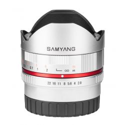 Obiettivo Samyang 8mm f/2.8 UMC Fish-eye x Samsung NX Argento