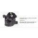 Sunwayfoto XB-52DDHi Testa per treppiedi con Panning Clamp DDH-03Ni